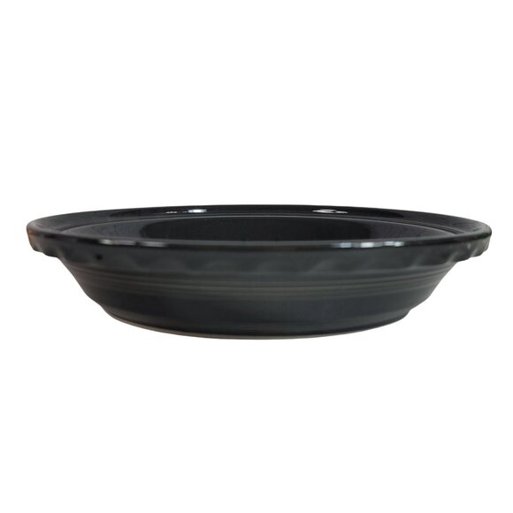 Fiesta Dinnerware Homer Laughlin Black Pie Baker #487 10 1/8" USA Original Box - Picture 6 of 10